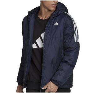 NWT ADIDAS Essentials Insulated Hoodie Jacket Men’s XXL Blue White High Collar